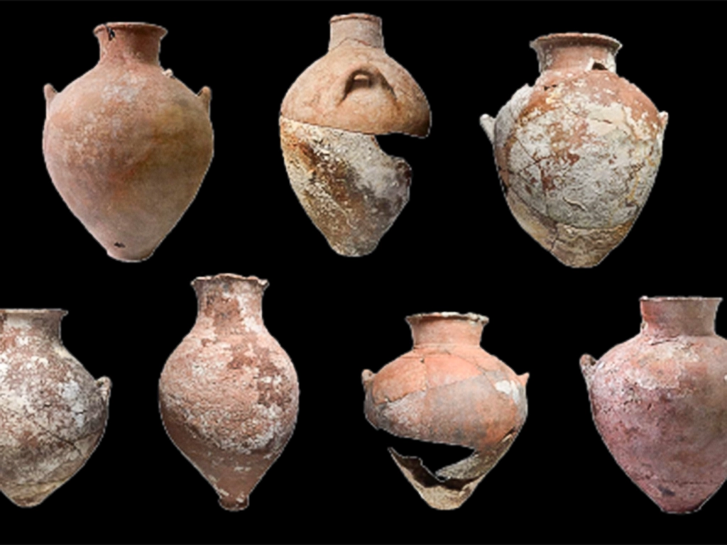 Modi Island Shipwreck c1200 BC - Transport jars from the Modi island shipwreck